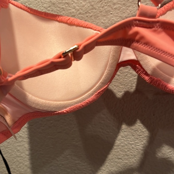 New Shade & Shore Pink Bikini Top Size 32B NEW NWT - Picture 7 of 9